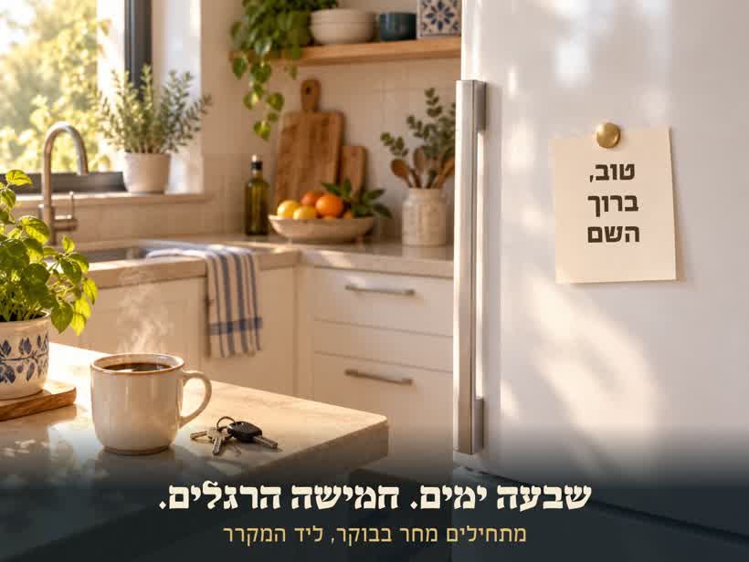 פתק על המקרר: טוב, ברוך השם