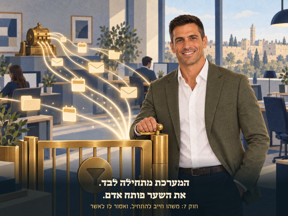 יוסי ליד שער: המנגנון מזרים משימות פנימה, אבל את השער פותח אדם