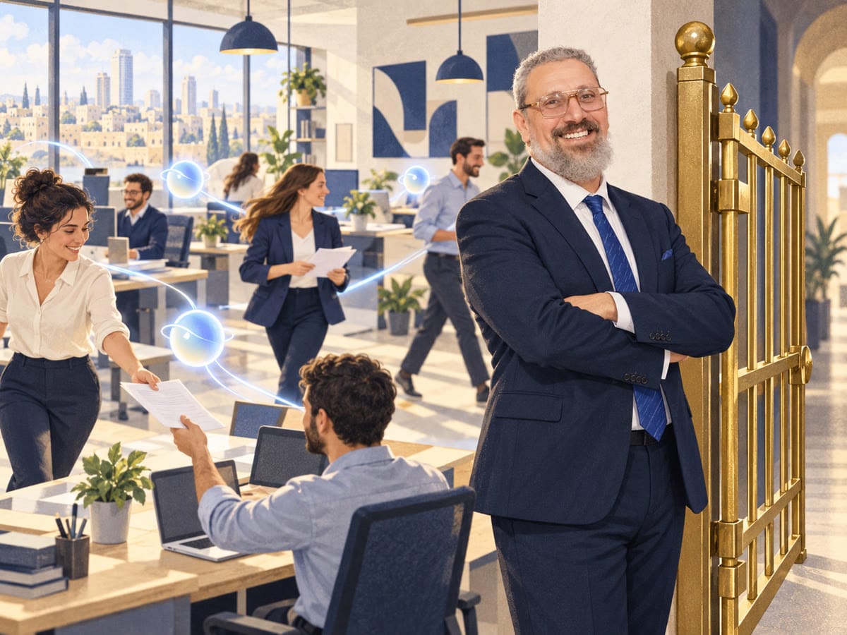 הצוות עובד מהר, והשער נשאר רק במקום שצריך