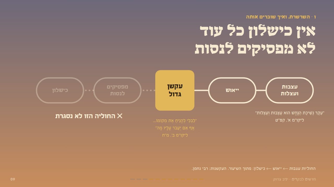 אין כישלון כל עוד לא מפסיקים לנסות