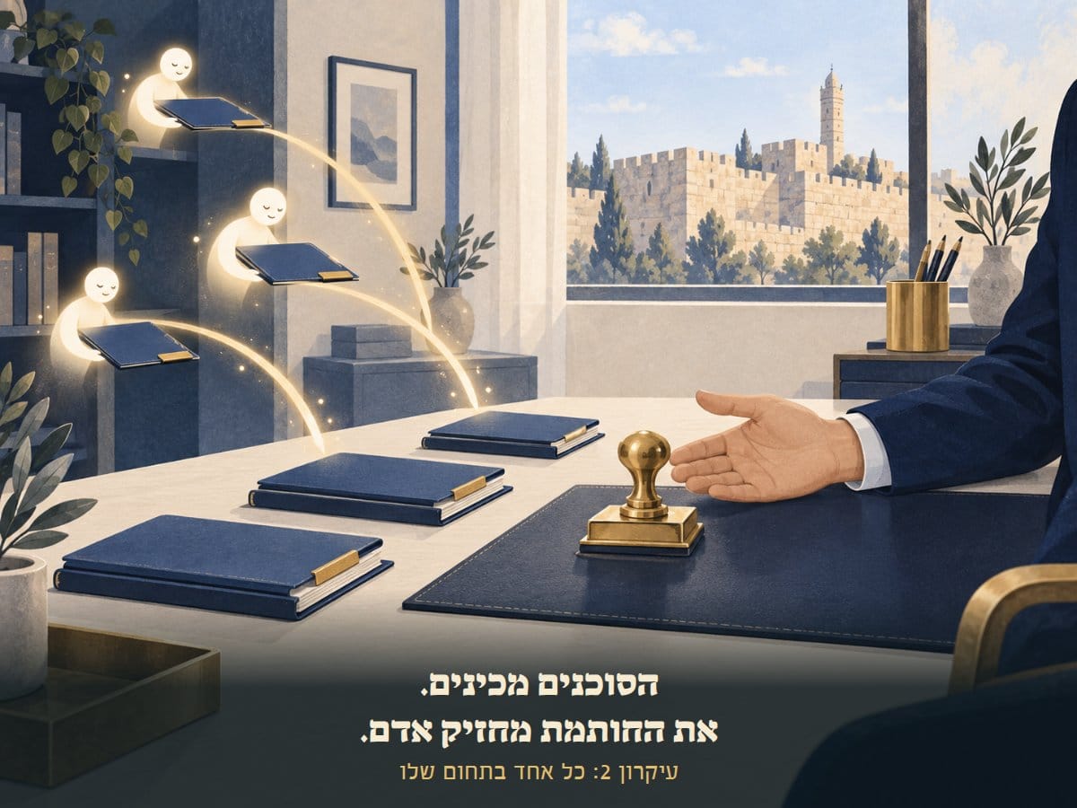 סוכני AI מביאים תיקיות לשולחן, והחותמת נשארת ביד של אדם