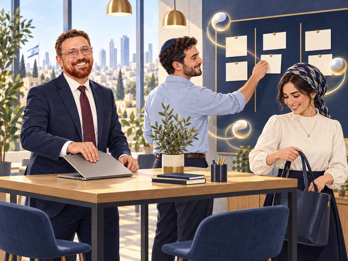 צוות שמסיים יום עבודה בצורה נקייה