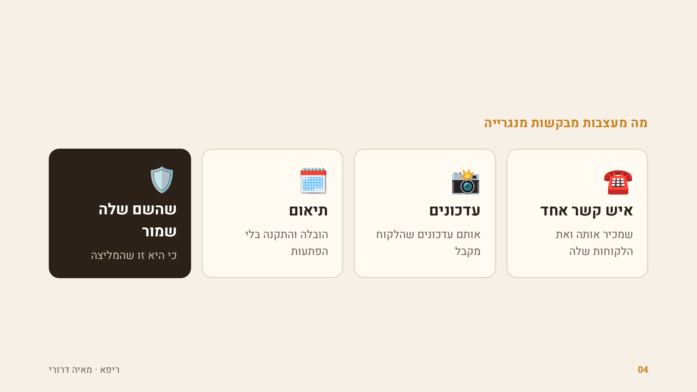 ארבעה דברים
