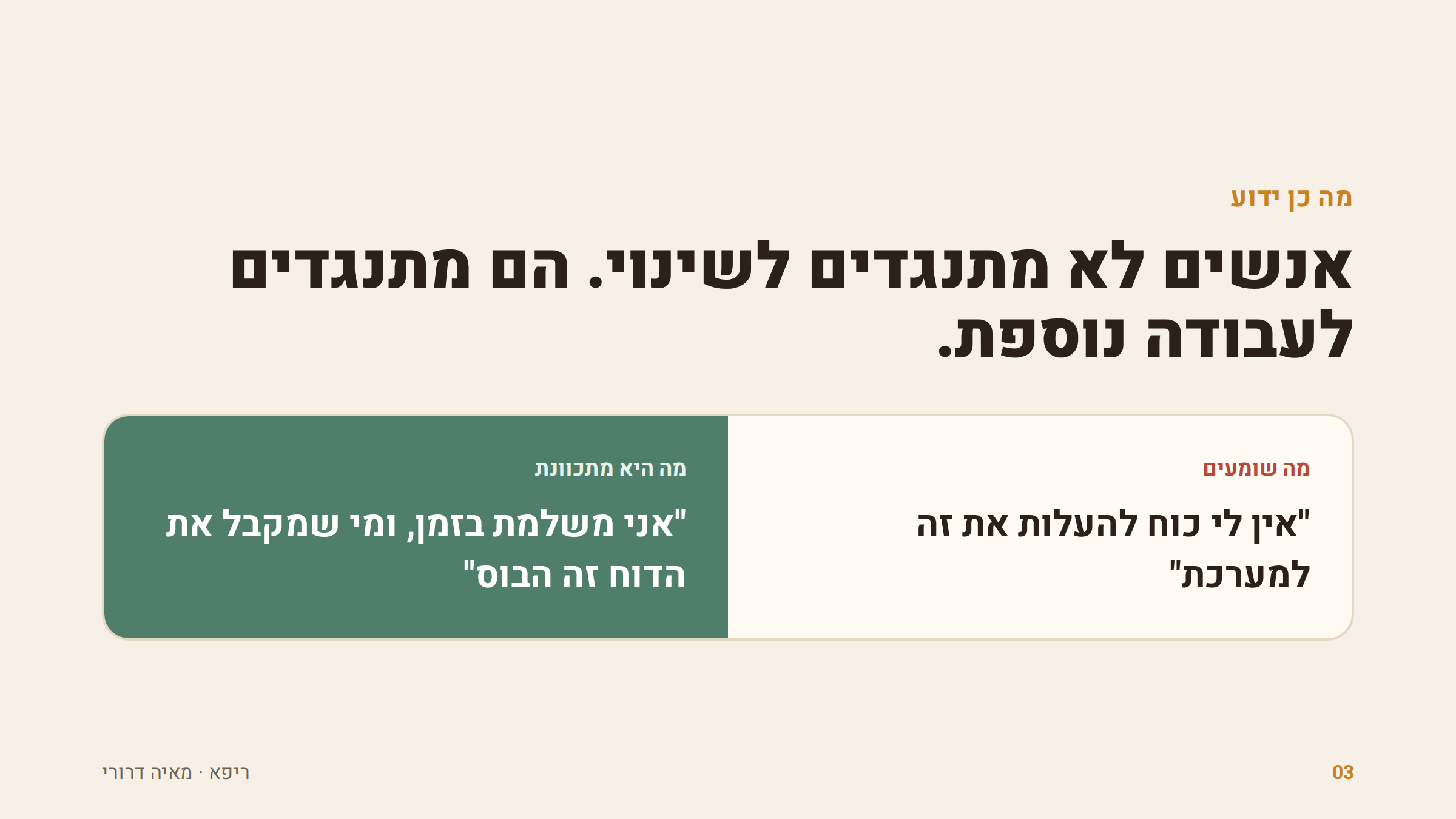 מה שומעים ומה מתכוונים