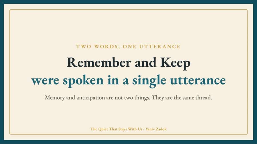“Remember” and “Keep” were spoken in a single utterance