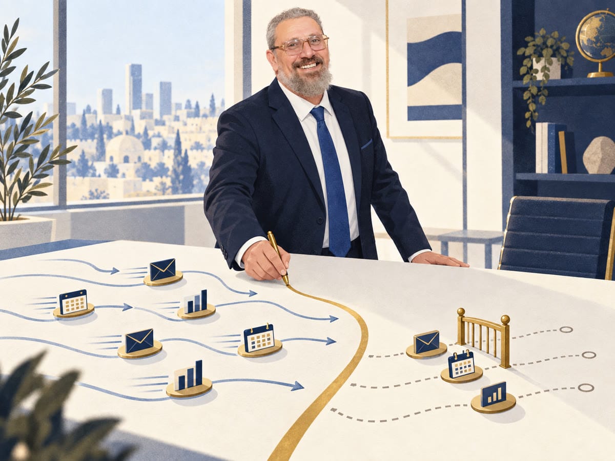 קו זהב שמפריד בין מה שזורם לבד לבין מה שמחכה להחלטה