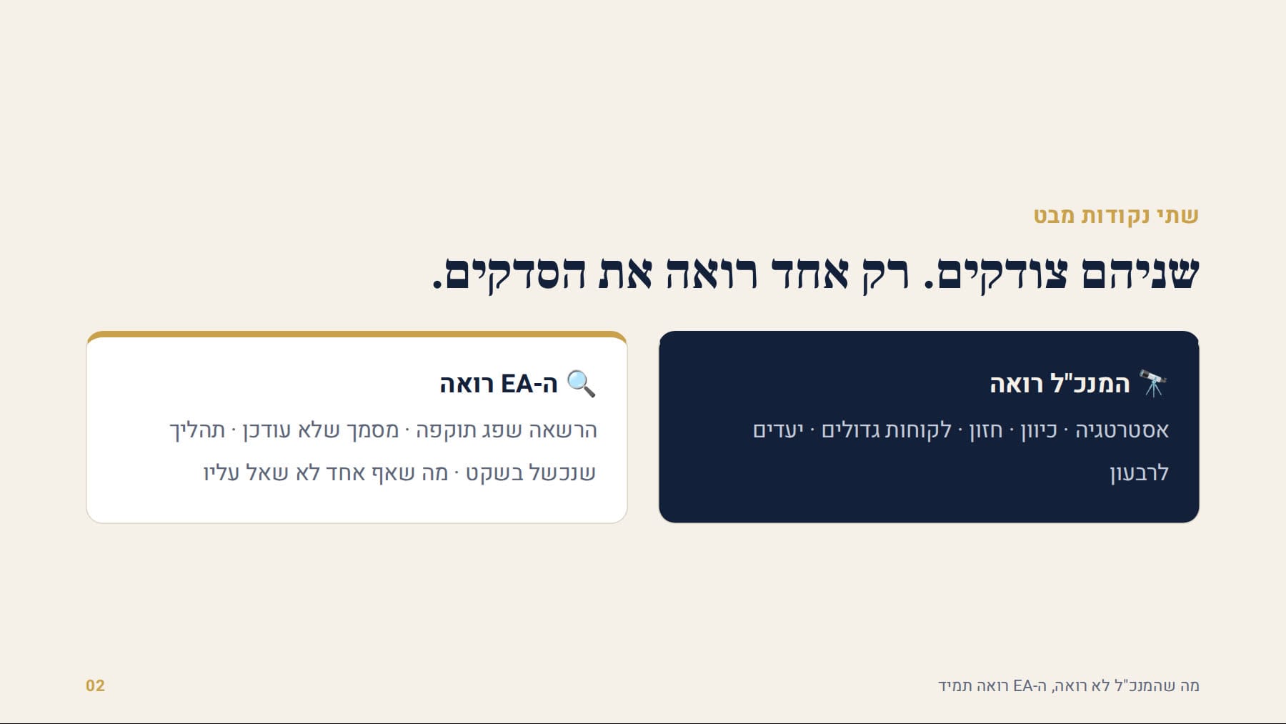 המנכ"ל רואה את הכיוון, ה-EA רואה את הסדקים