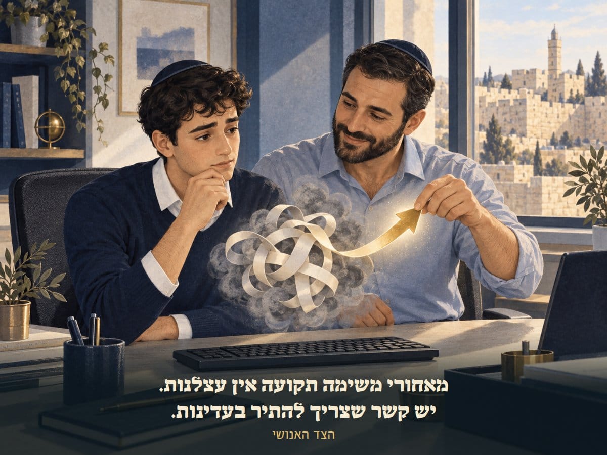 עמית מתיר לעובד צעיר קשר של פתקים והופך אותו לחץ אחד ברור