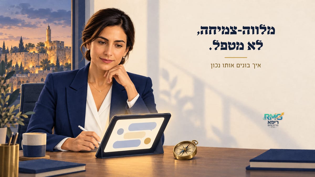 מלווה-צמיחה אישי עם בינה מלאכותית: איך בונים אותו נכון, ולמה הוא לא מטפל