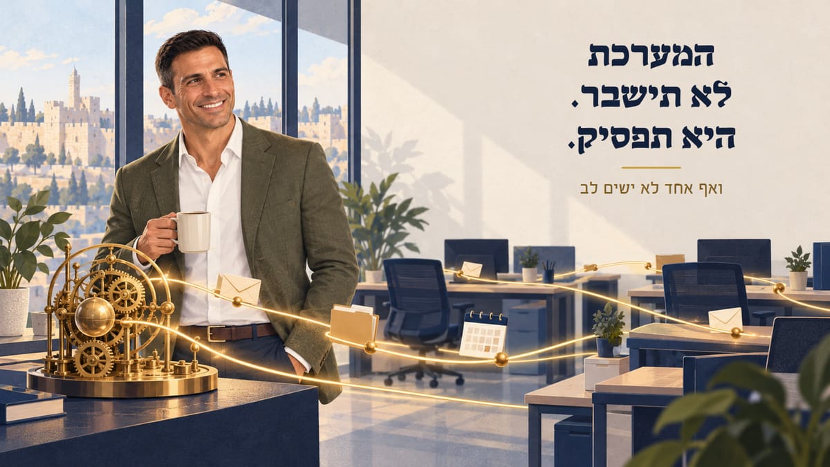המערכת שלך לא תישבר. היא פשוט תפסיק, ואף אחד לא ישים לב.