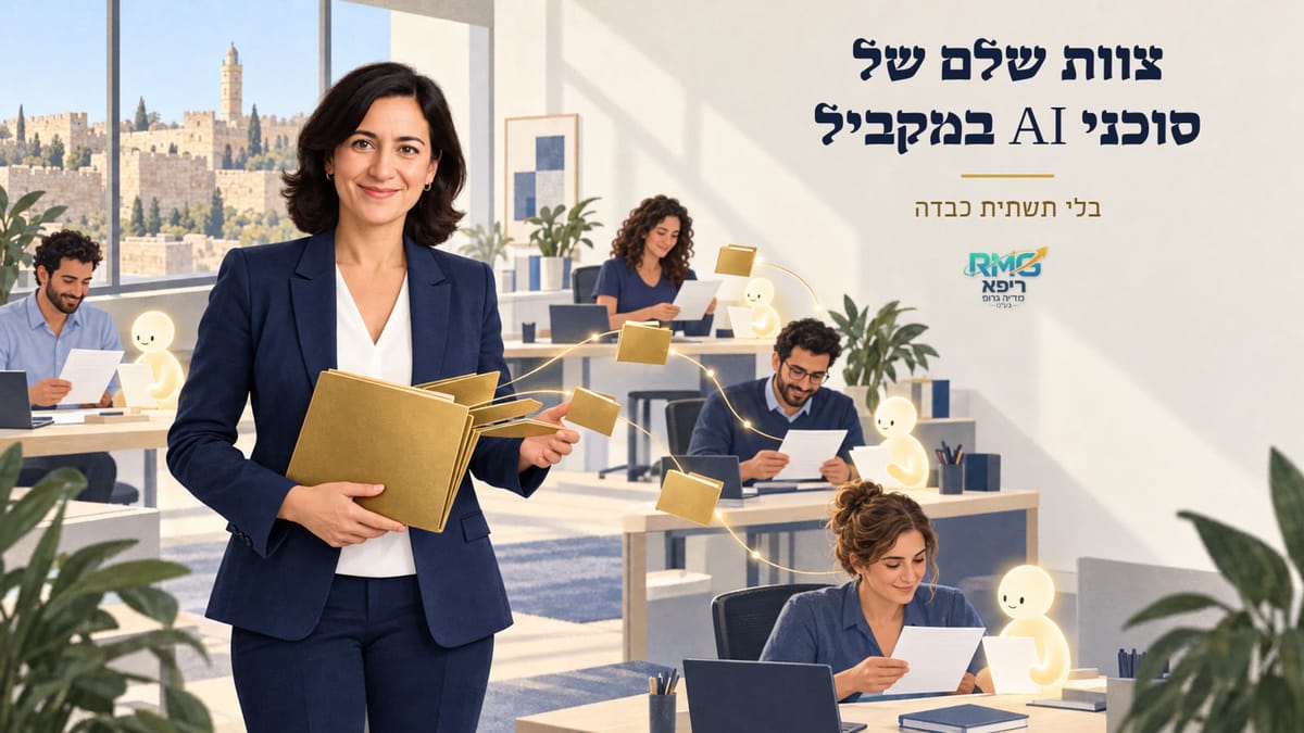 צוות שלם של סוכני AI במקביל, בלי תשתית כבדה ובלי כאב-ראש