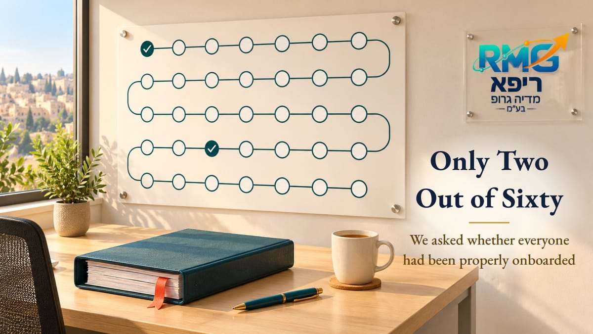 We Asked Whether Everyone Had Been Properly Onboarded. Only Two Out of Sixty Had