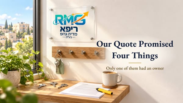 Our Quote Promised Four Things. Only One of Them Had an Owner