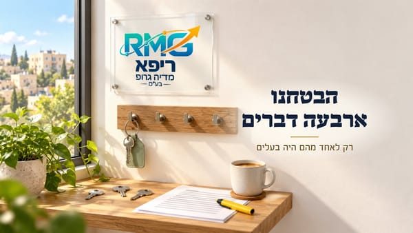 בהצעת המחיר הבטחנו ארבעה דברים. רק לאחד מהם היה בעלים