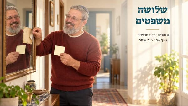 שלושה משפטים שגוזרים עלינו מבפנים